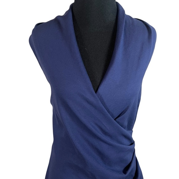 Nicole Miller- Elegant Navy Sleeveless Dress. Size XL NWT - Picture 3 of 7